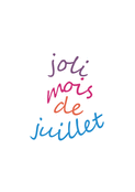 Joli mois et couleurs estivales r&eacute;jouissantes